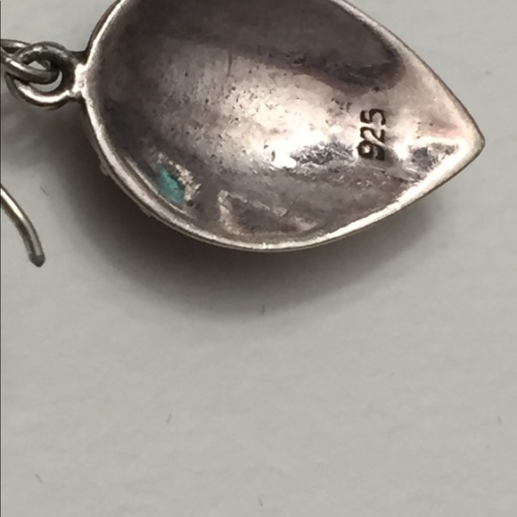 Vintage Italian 925 sterling silver Earrings and Necklace set with Onyx - Picture 7 of 11